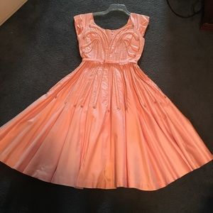 Antique pink party dress